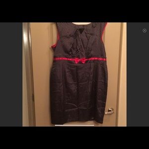 Black and white polka dot dress